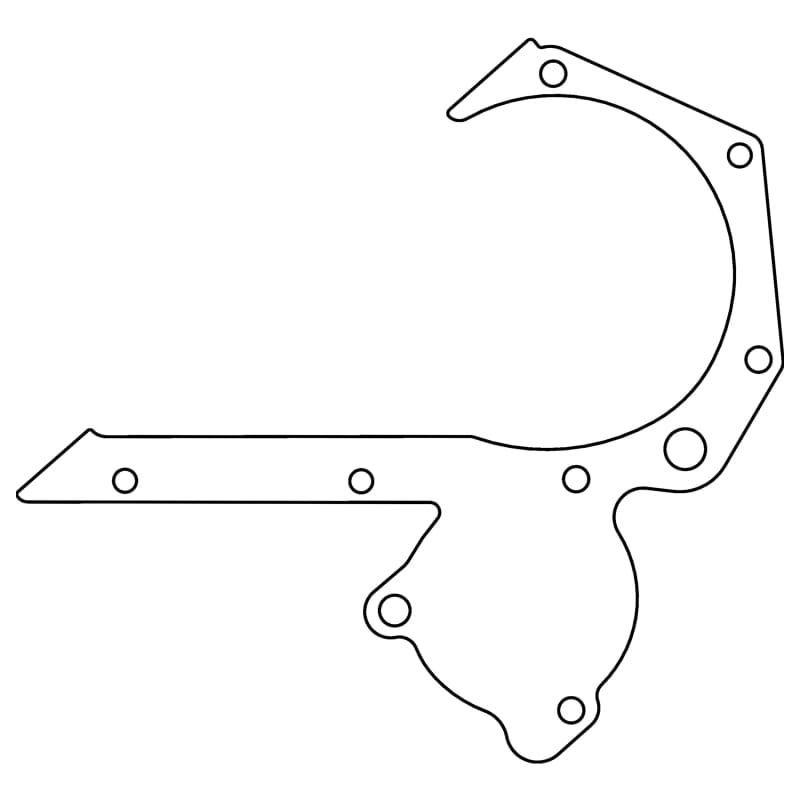 Cometic Gasket — Cometic Cosworth BD Series - FVA/FVC .012in Fiber Timing Cover Gasket - Water Pump Blocked Off
Timing Cover Gasket