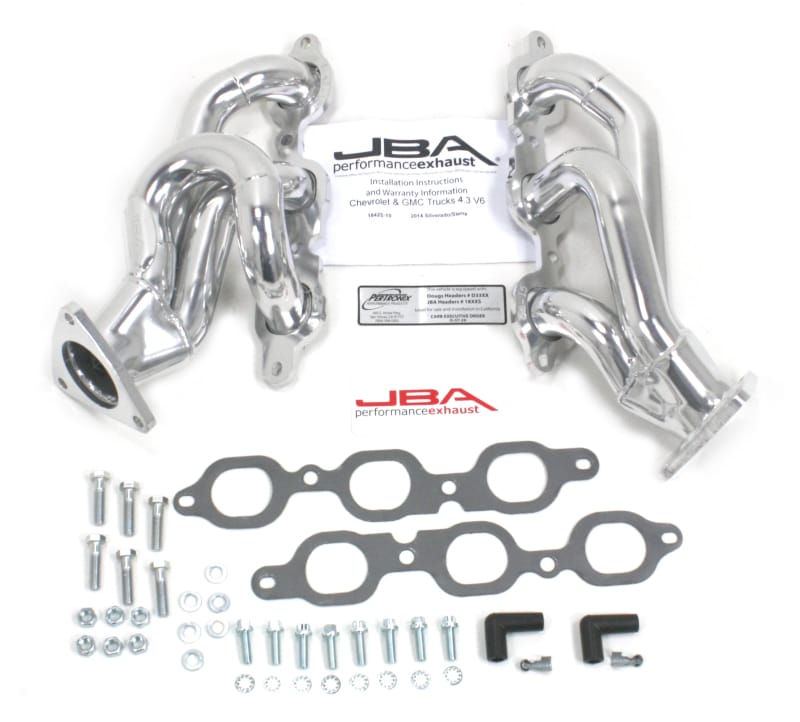 JBA — JBA 14-20 GM Truck 4.3L V6 1-5/8in Primary Silver Ctd Cat4Ward Header
Exhaust Header