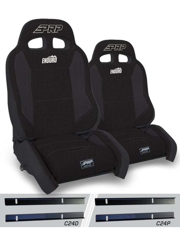 PRP Seats — Enduro Elite Suspension Seat - Crawl Edition, Kit for 03-06 Jeep Wrangler TJ (Pa