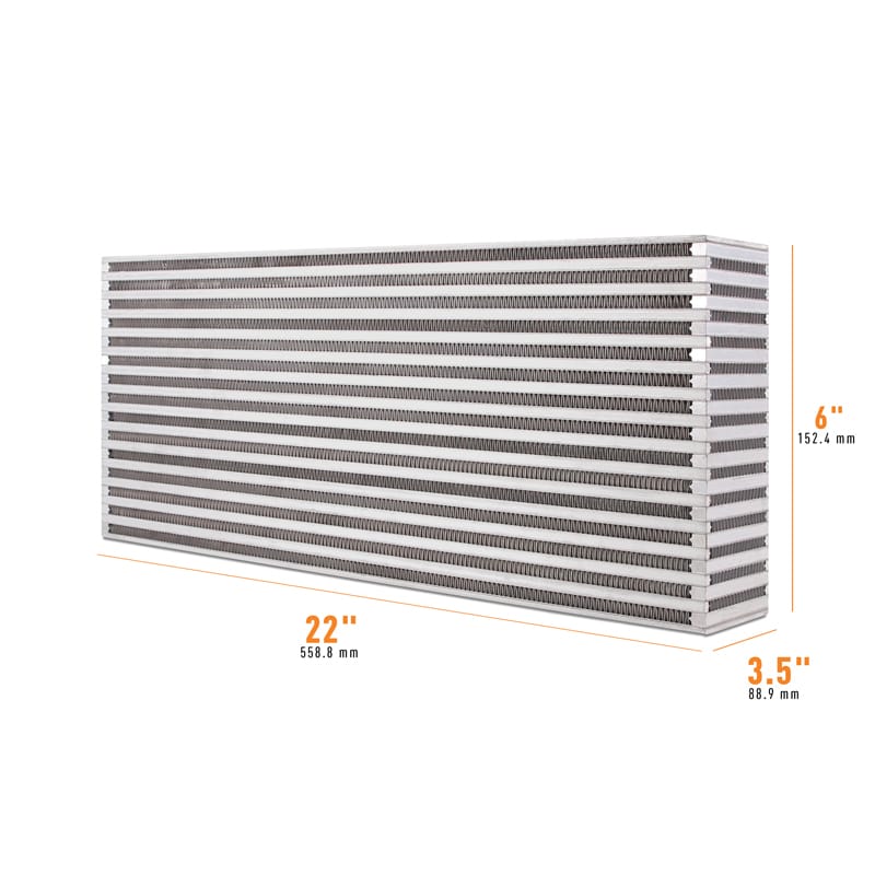 Mishimoto — Universal Air-to-Air Race Intercooler Core 22 in x 6in x 3.5in
