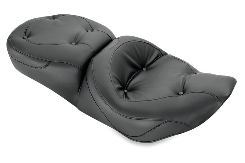 Mustang Motorcycle — Mustang 97-07 Harley Road King, 06-07 Road Glide, 00-05 Eagle Touring 1PC Seat Regal - Black