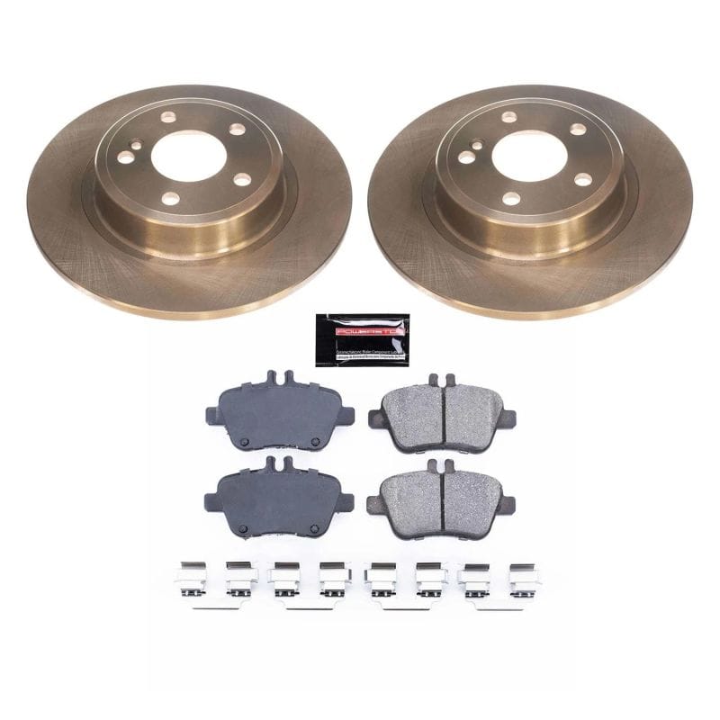 PowerStop — OE Stock Replacement Low-Dust Ceramic Brake Pad and Rotor Kit