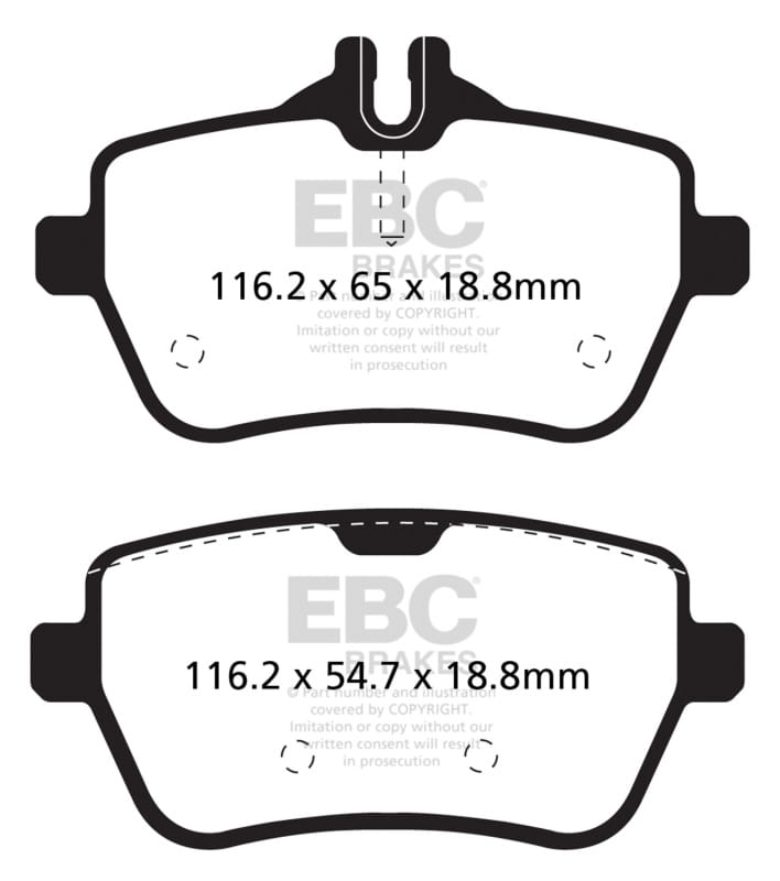 EBC — EBC 14+ Mercedes-Benz S550 4.7 Twin Turbo Redstuff Rear Brake Pads
Disc Brake Pad