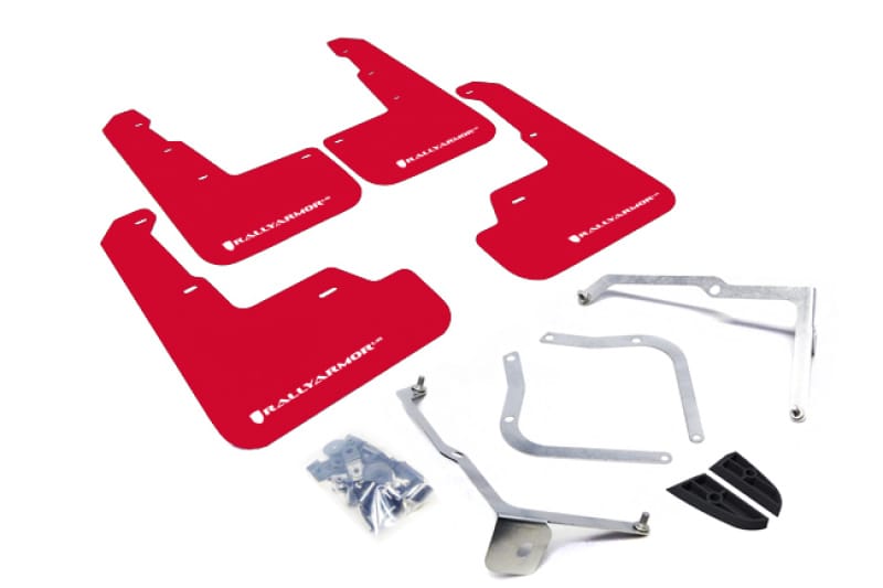 Rally Armor — Red Mud Flap/White Logo