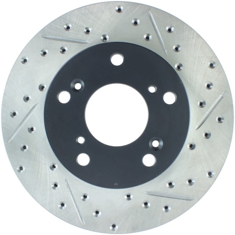 Stoptech — StopTech Sport Drilled & Slotted Brake Rotor; Front Left
StopTech Sport Drilled/Slotted Brake Rotor; Front Left
StopTech Sport Drilled/Slotted Disc
