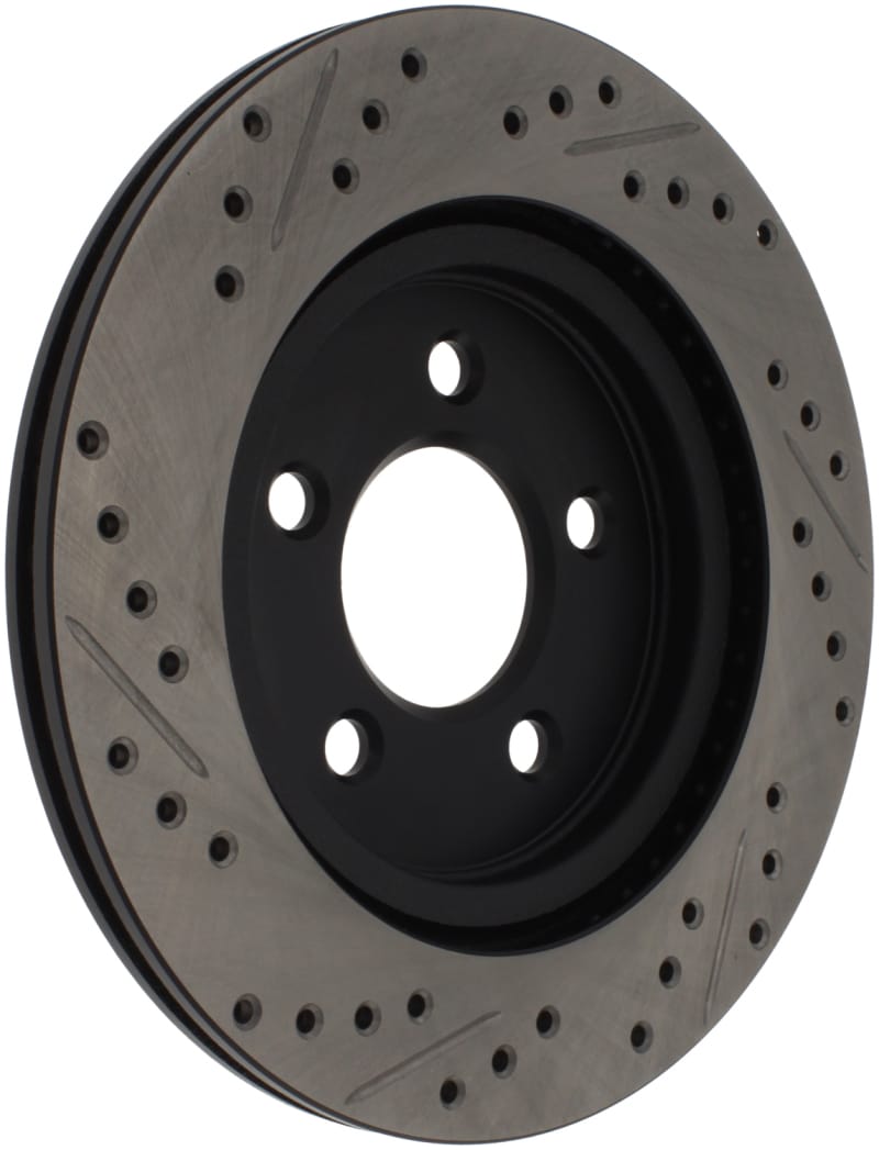 Stoptech — StopTech Sport Drilled & Slotted Brake Rotor; Rear Left
StopTech Sport Drilled/Slotted Brake Rotor; Rear Left
StopTech Sport Drilled/Slotted Disc
