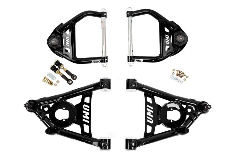 UMI Performance — 403233 - 1964-1972 GM A-Body Tubular Upper & Lower A-Arm Kit- Delrin Bushings