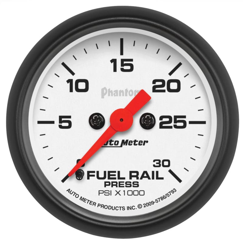 AutoMeter — GAUGE, RAIL PRESS (RAM 6.7L), 2 1/16" , 30KPSI, DIGITAL STEPPER MOTOR, PHANTOM
