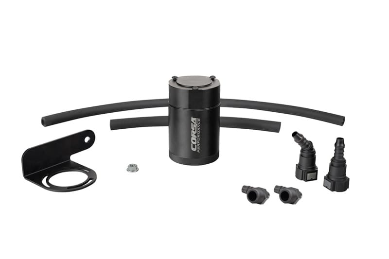 CORSA Performance — CORSA Performance 3 oz. aluminum oil catch can with mounting bracket