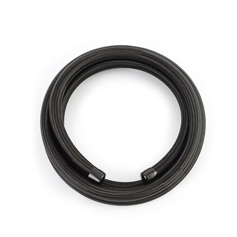 Mishimoto — -6AN Braided Line, Black Nylon, 10 ft