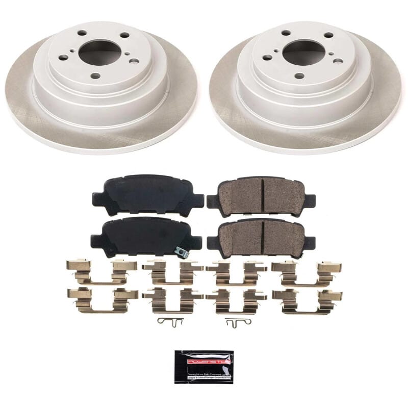 PowerStop — Semi-Coated Rotor and Low-Dust Ceramic Brake Pad Kit