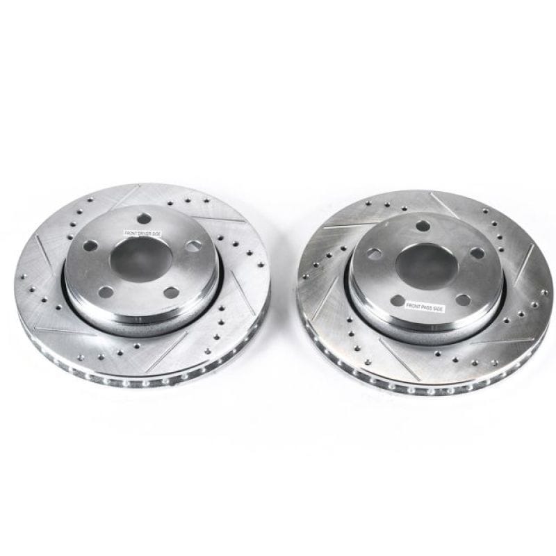 PowerStop — PowerStop Evolution Performance Drilled, Slotted & Plated Brake Rotor Pair