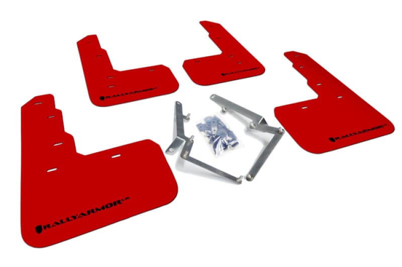 Rally Armor — Red Mud Flap/Black Logo