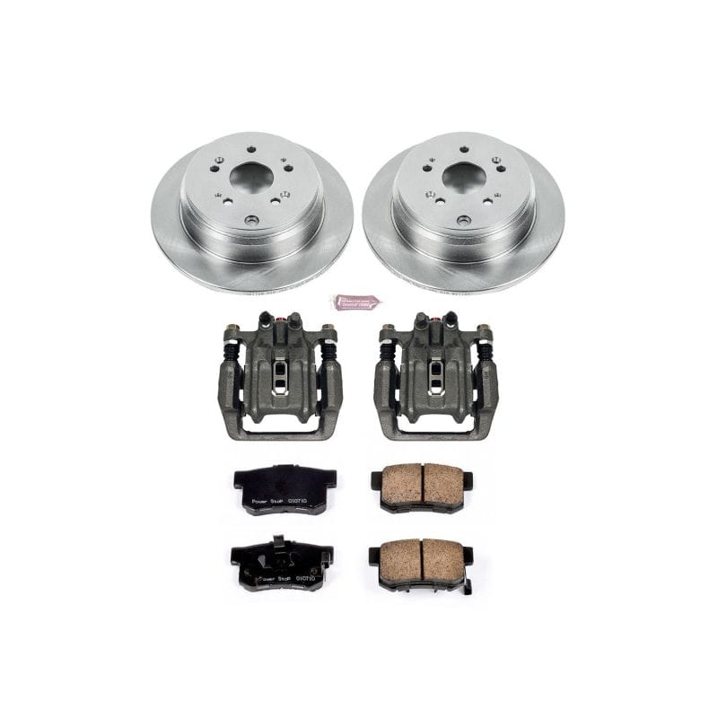 PowerStop — OE Stock Replacement Low-Dust Ceramic Brake Pad, Rotor and Caliper Kit