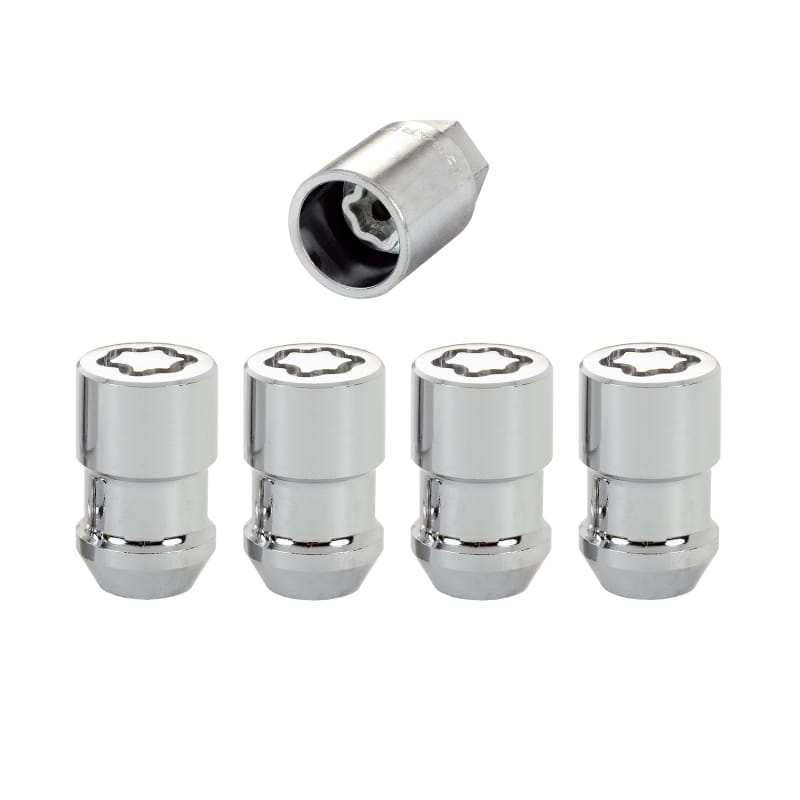 McGard — McGard Wheel Lock Nut Set - 4pk. (Cone Seat) 1/2-20 RH-LH / 13/16 Hex / 1.46in. Length - Chrome