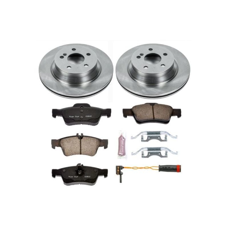 PowerStop — OE Stock Replacement Low-Dust Ceramic Brake Pad and Rotor Kit