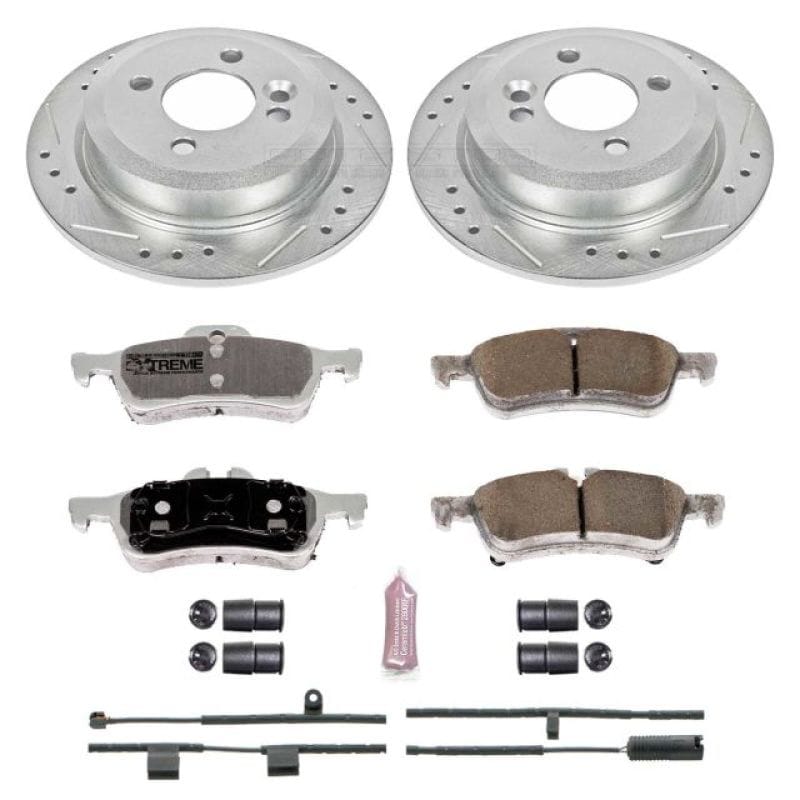 PowerStop — Z26 Street Performance Ceramic Brake Pad and Drilled & Slotted Rotor Kit
