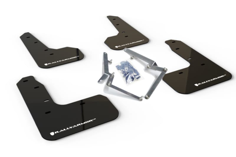 Rally Armor — Black Mud Flap/White Logo