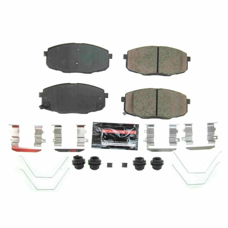 PowerStop — PowerStop - Z23 Daily Driver Carbon-Fiber Ceramic Brake Pads with Hardware Kit