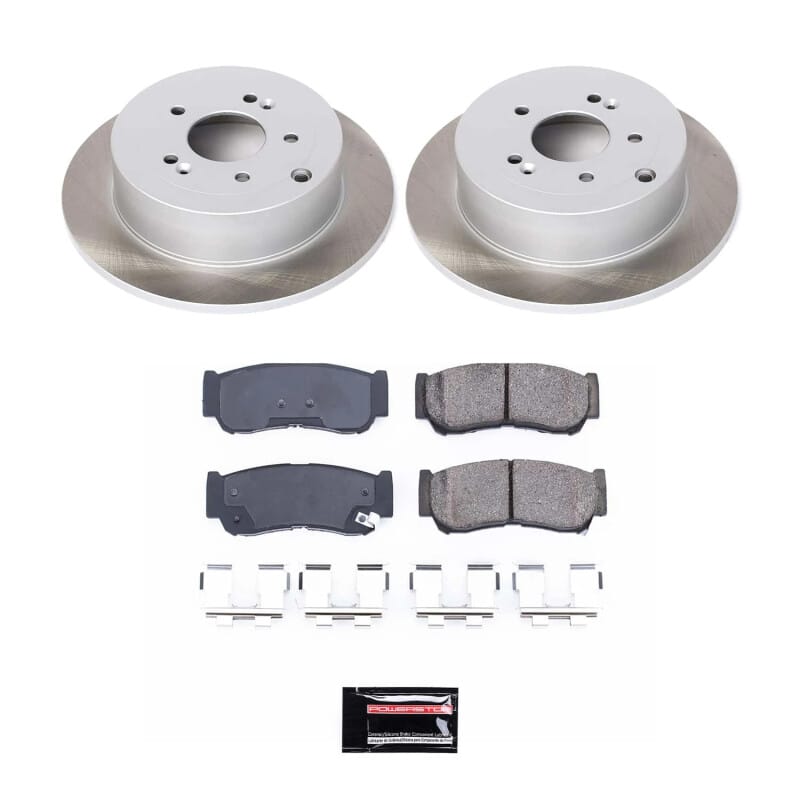 PowerStop — Semi-Coated Rotor and Low-Dust Ceramic Brake Pad Kit