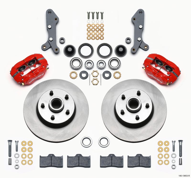 Wilwood — KIT,FRONT,GALAXIE,60-68,DRUM SPINDLE 11.3,HUB/ROTOR,RED