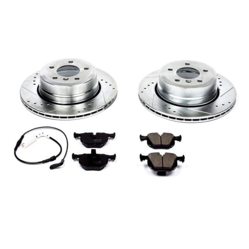 PowerStop — Z23 Daily Driver Carbon-Fiber Ceramic Brake Pad and Drilled & Slotted Rotor Kit