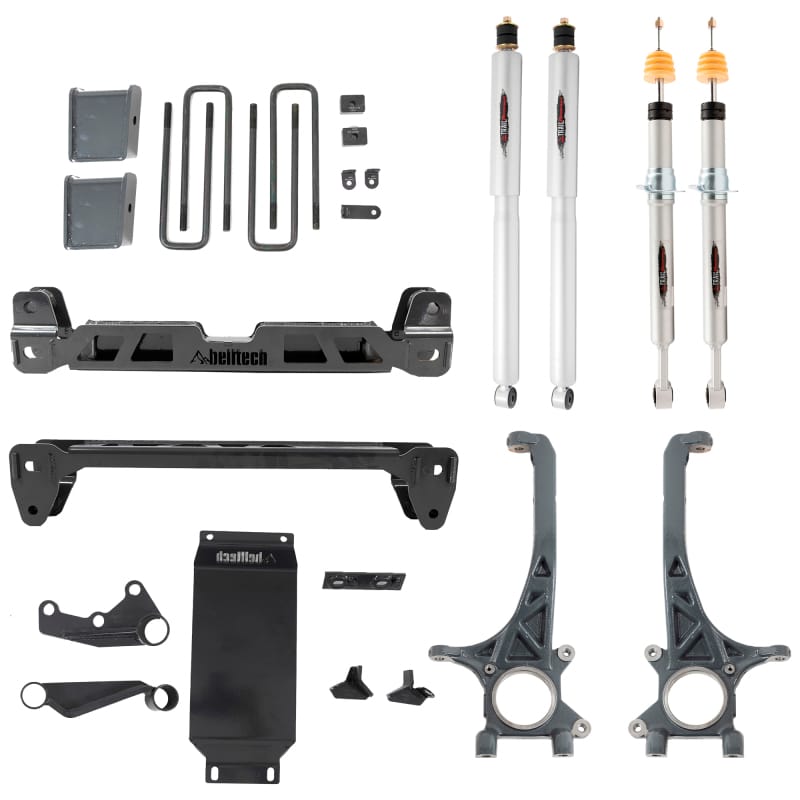 Belltech — 4-6 INCH LIFT KIT | FRONT AND REAR TRAIL PERFORMANCE STRUTS/SHOCKS - 154301TP
4-6" Lift Kit Inc. Front and Rear Trail Performance Struts/Shocks
