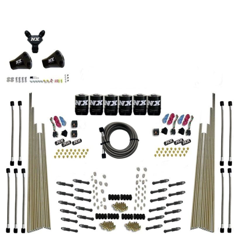 Nitrous Express — 8 CYL DRY DIRECT PORT, THREE STAGE, 6 SOLENOIDS, WITHOUT BOTTLE (200-600HP)
Nitrous Oxide Injection System Kit
