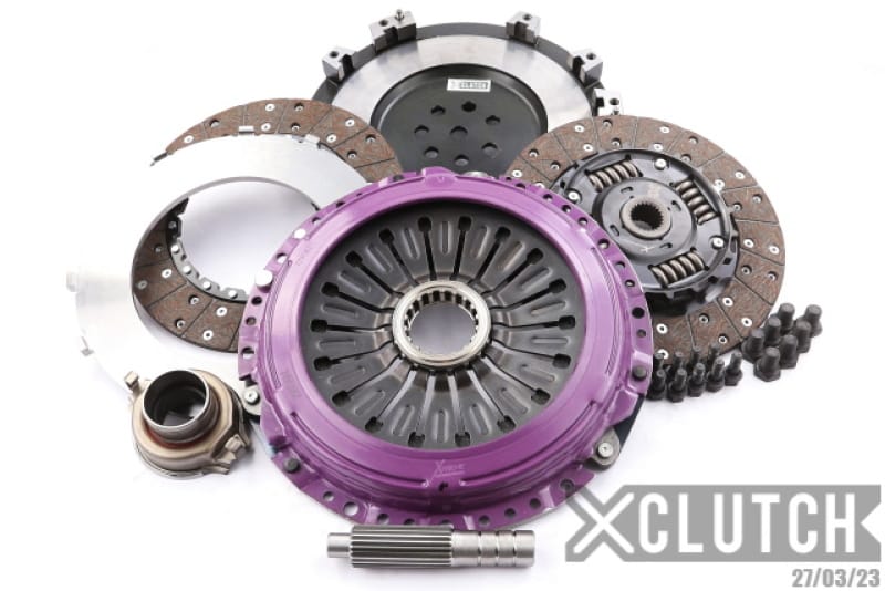 XCLUTCH — Clutch Kit Inc Flywheel; 9" Twin Sprung Organic Clutch Discs