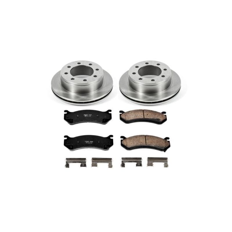 PowerStop — OE Stock Replacement Low-Dust Ceramic Brake Pad and Rotor Kit
