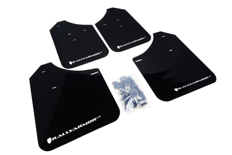 Rally Armor — Black Mud Flap/White Logo