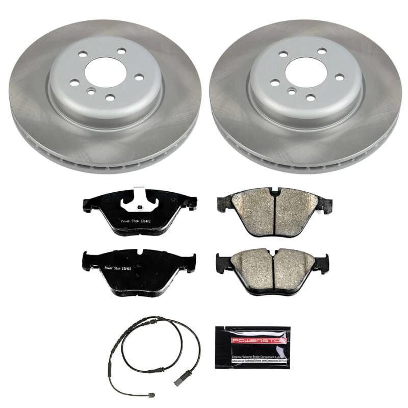 PowerStop — Semi-Coated Rotor and Low-Dust Ceramic Brake Pad Kit