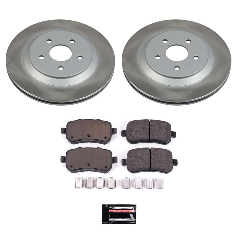 PowerStop — Semi-Coated Rotor and Low-Dust Ceramic Brake Pad Kit