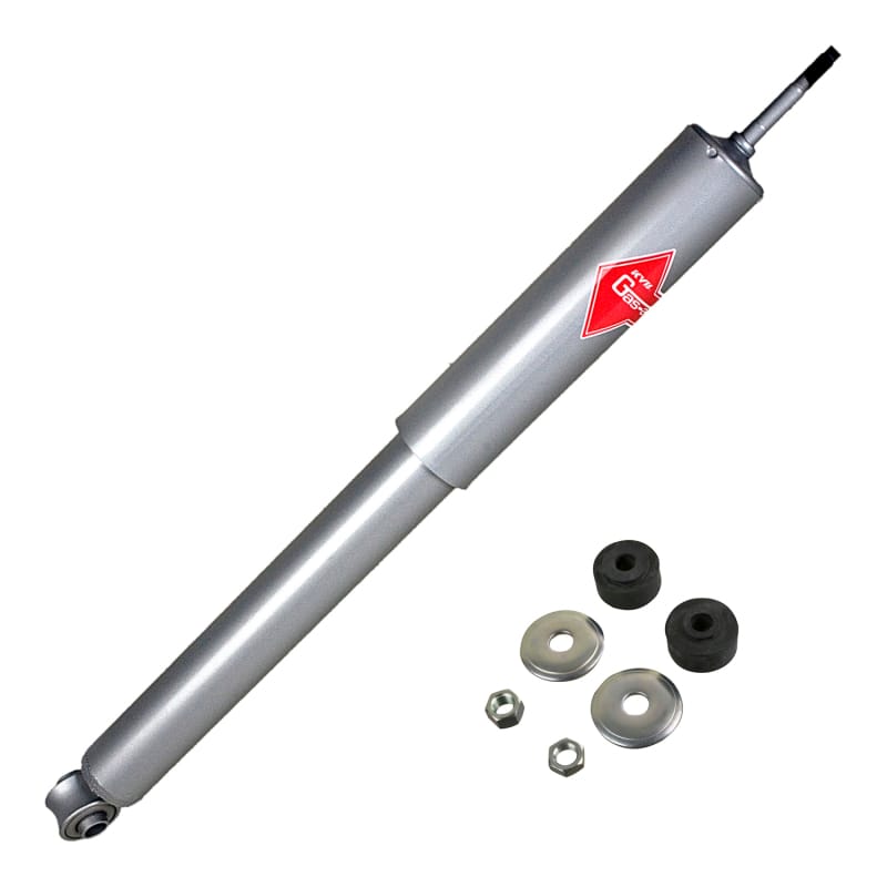 KYB — The KYB Gas-a-just monotube shock absorber has additional performance advantages over the traditional twin-tube design: It can instantly, automatically adjust to your performance needs and never experiences fade due to aeration. The KYB Gas-a-just has two separate working chambers: An air-free hydraulic piston and valve area for responsiveness and control, and a second high-pressure nitrogen gas area with a floating piston that provides a comfortable ride during normal driving and adds instant p
High Pressure Monotube Gas Shock