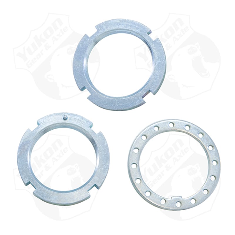 Yukon Gear & Axle — Spindle nut kit for Dana 30, Dana 44 & GM 8.5". Not CJ or Scout.
Spindle nut kit for Dana 30; Dana 44/GM 8.5in.. Not CJ or Scout.