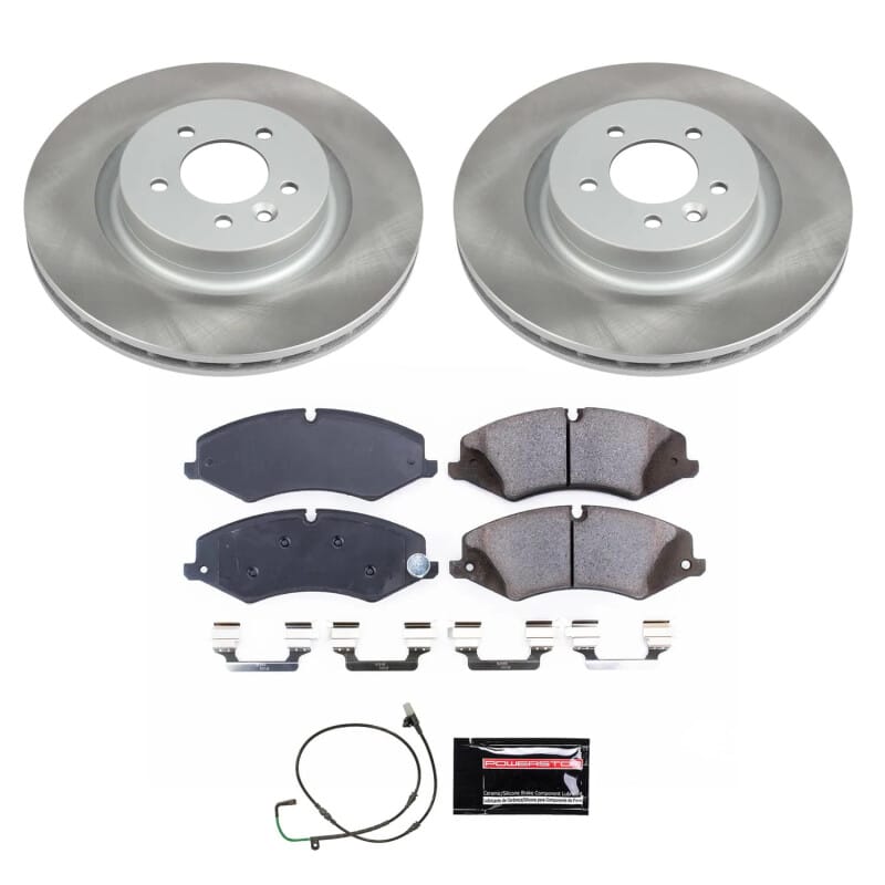 PowerStop — Semi-Coated Rotor and Low-Dust Ceramic Brake Pad Kit