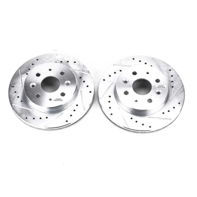 PowerStop — PowerStop Evolution Performance Drilled, Slotted & Plated Brake Rotor Pair