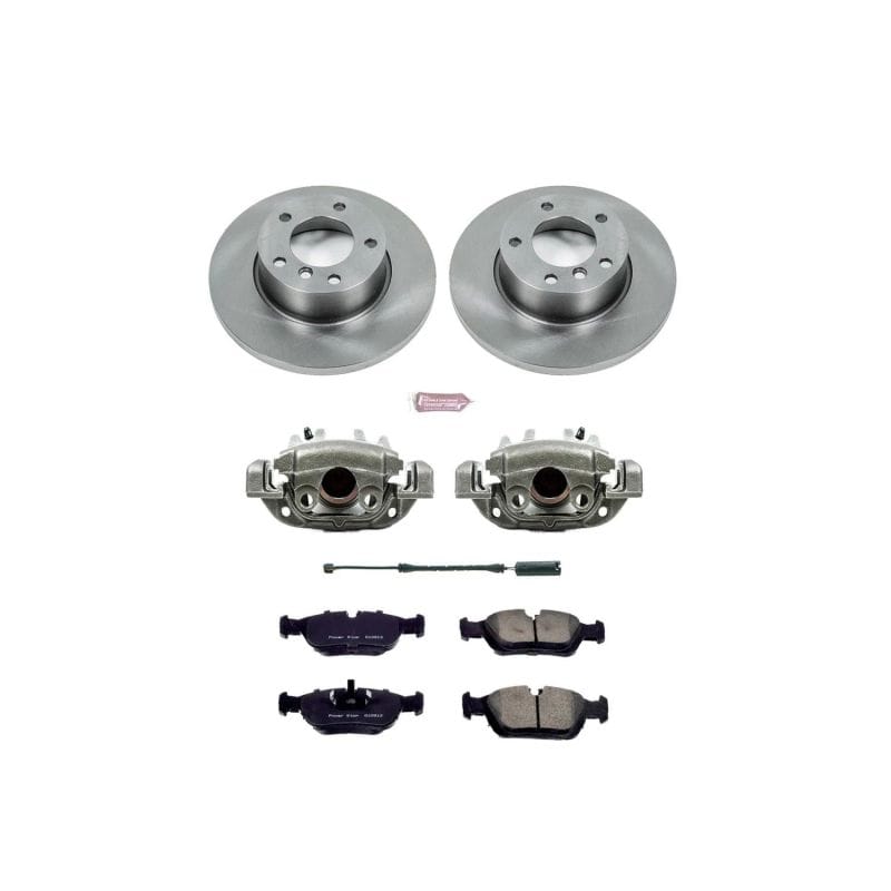 PowerStop — OE Stock Replacement Low-Dust Ceramic Brake Pad, Rotor and Caliper Kit