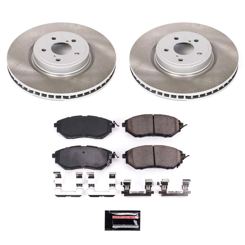 PowerStop — Semi-Coated Rotor and Low-Dust Ceramic Brake Pad Kit