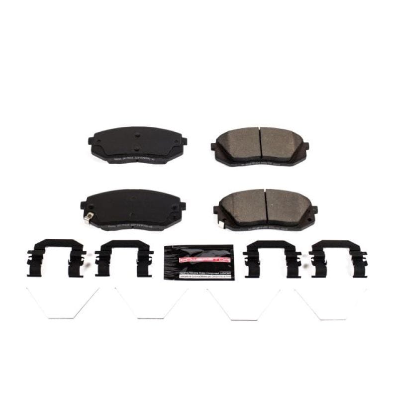 PowerStop — PowerStop - Z23 Daily Driver Carbon-Fiber Ceramic Brake Pads with Hardware Kit