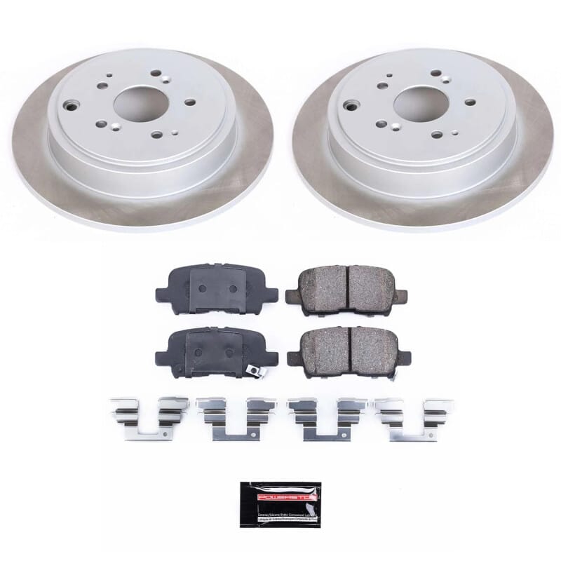 PowerStop — Semi-Coated Rotor and Low-Dust Ceramic Brake Pad Kit