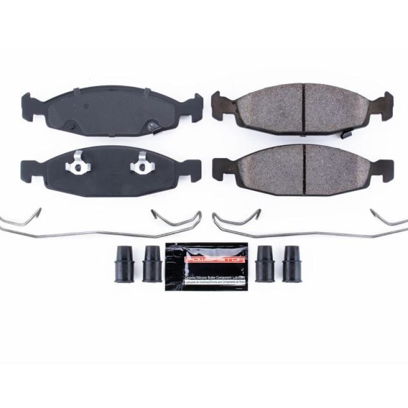 PowerStop — PowerStop - Z23 Daily Driver Carbon-Fiber Ceramic Brake Pads with Hardware Kit