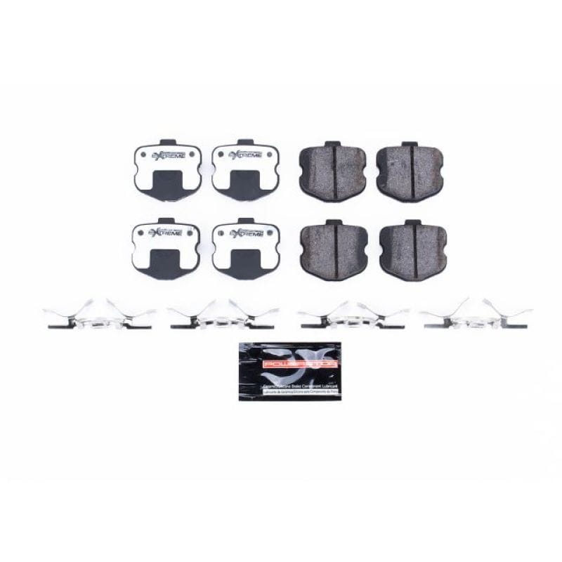 PowerStop — PowerStop - Z26 Performance Carbon-Fiber Ceramic Brake Pads with Hardware Kit