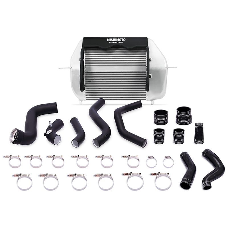 Mishimoto — Mishimoto 2011-2014 Ford F-150 EcoBoost Silver Intercooler w/ Black Pipes
