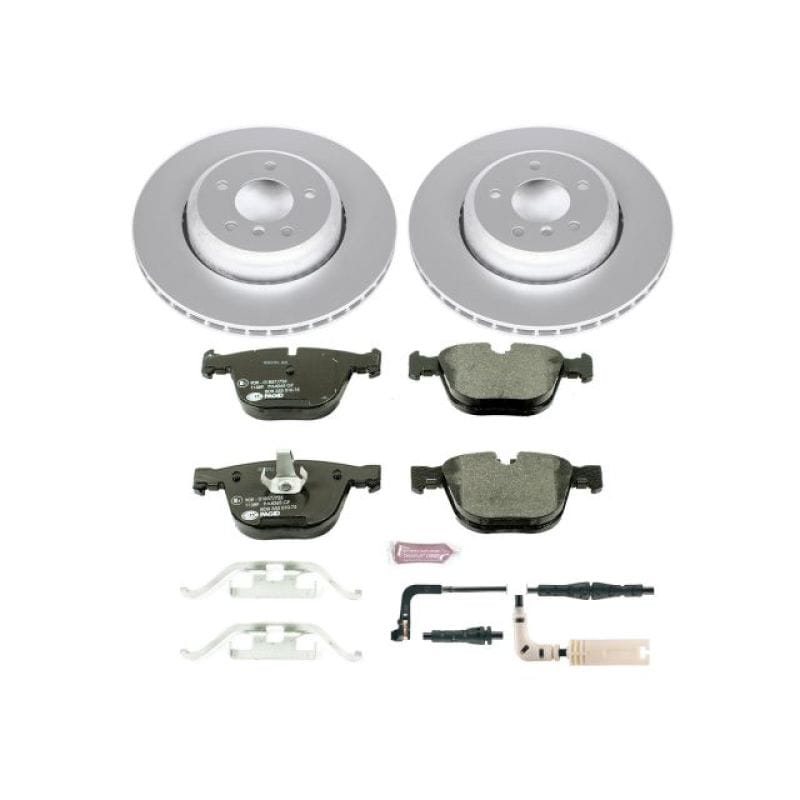 PowerStop — Genuine Geomet Coated Rotors, ECE-R90 Brake Pads + Hardware Kit