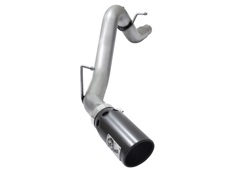 aFe — ATLAS 3-1/2 IN Aluminized Steel DPF-Back Exhaust System w/Black Tip