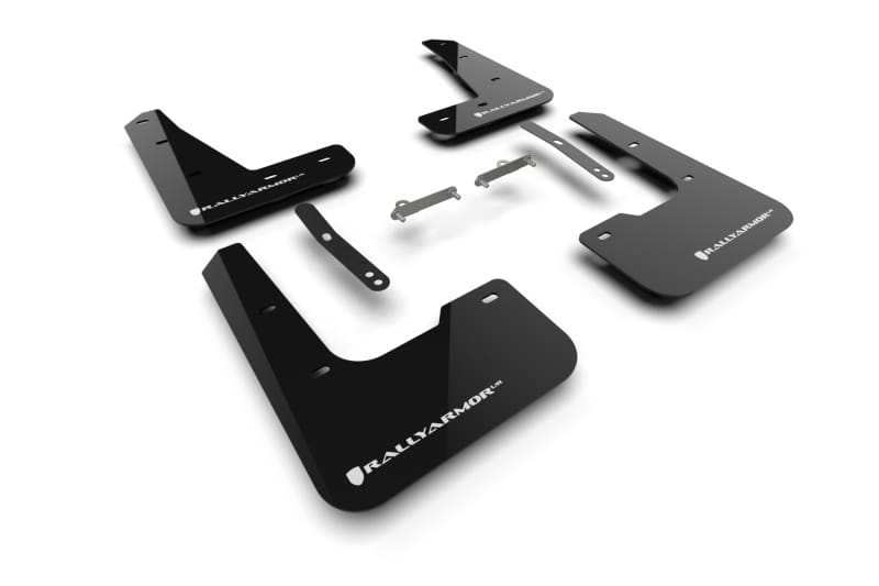 Rally Armor — Black Mud Flap/White Logo