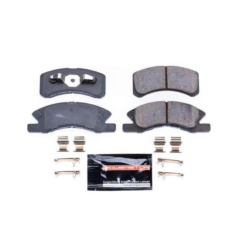 PowerStop — PowerStop - Z23 Daily Driver Carbon-Fiber Ceramic Brake Pads with Hardware Kit