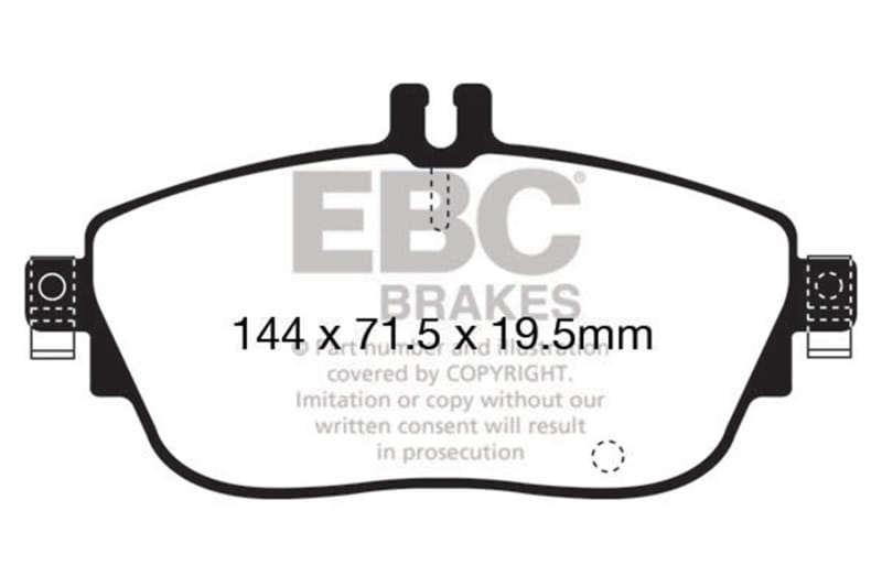 EBC — EBC 13+ Mercedes-Benz CLA250 2.0 Turbo Ultimax2 Front Brake Pads
Disc Brake Pad