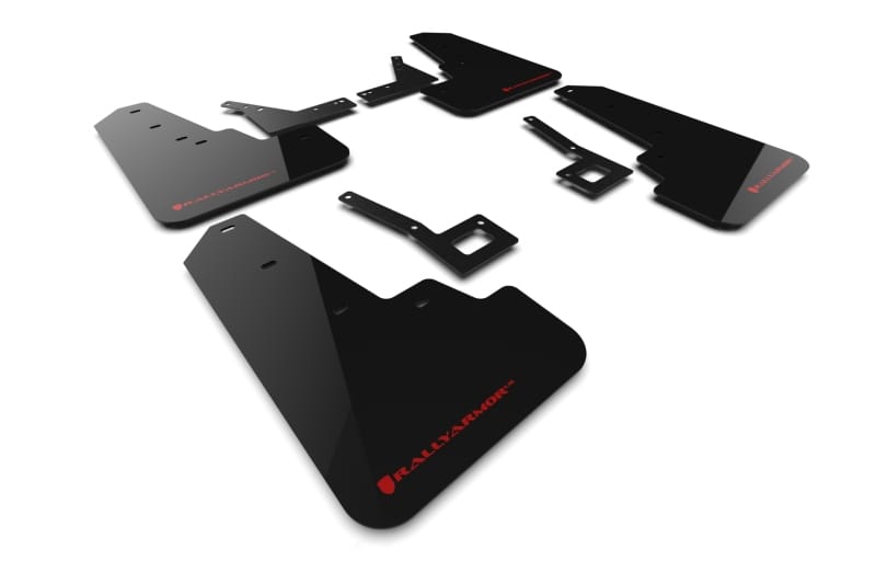 Rally Armor — Black Mud Flap/Red Logo